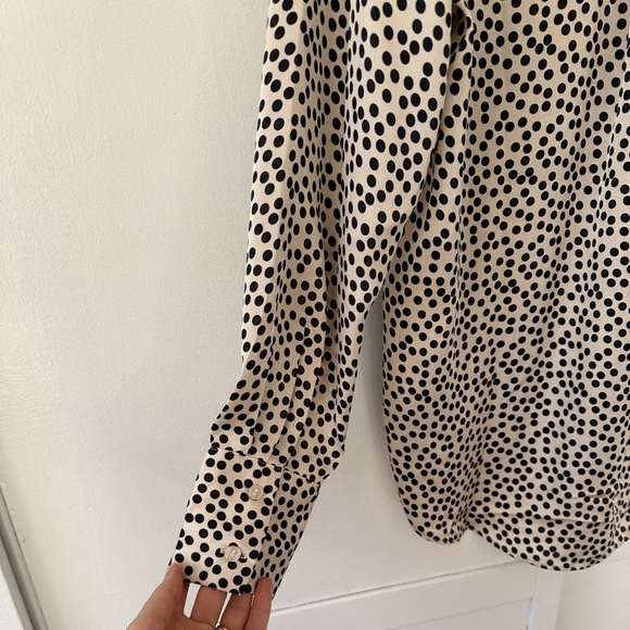 Black & Cream Polka Dot Blouse - Picture 5 of 5
